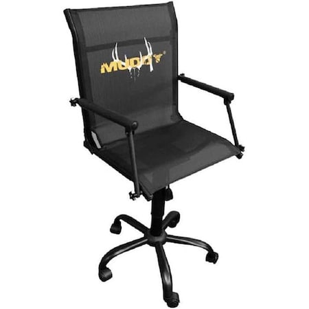 Muddy Rolling Swivel Chair, Black MUD-RSC